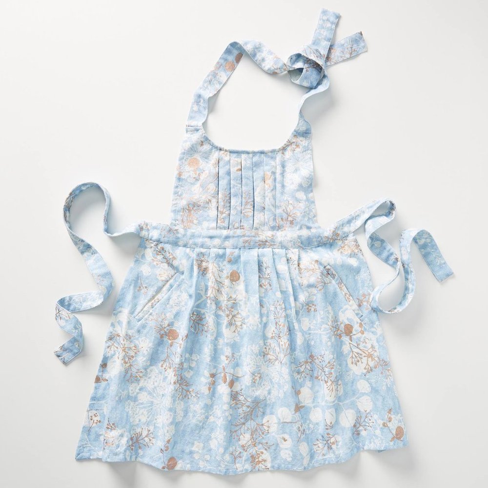 HTF Anthropologie Hazel Apron Blue